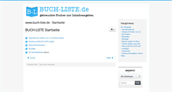 Desktop Screenshot of buch-liste.de